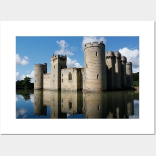 The Medieval Bodiam Castle in England Posters and Art